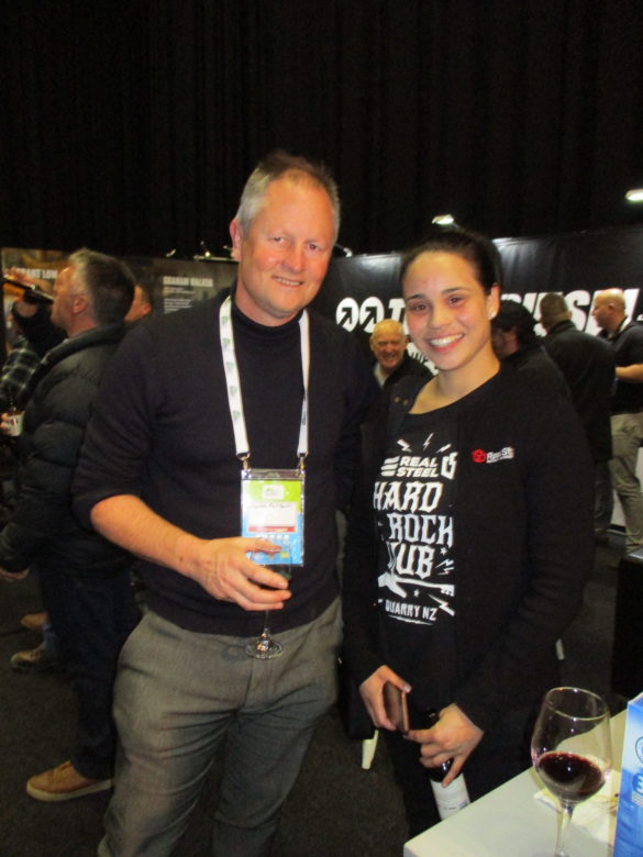6. Q&M sales manager Charles Fairbairn and Vanessa Searing from Real Steel.